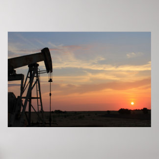 Oljesoluppgång Poster