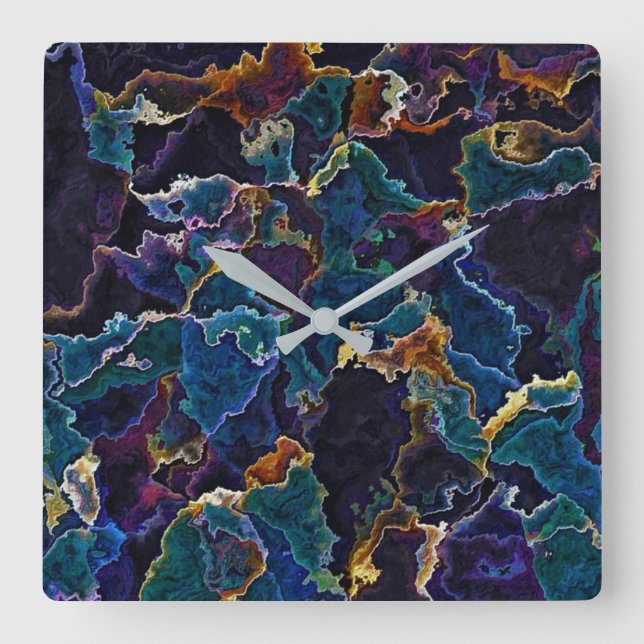 Oljespil Fyrkantig Klocka (Framsida)