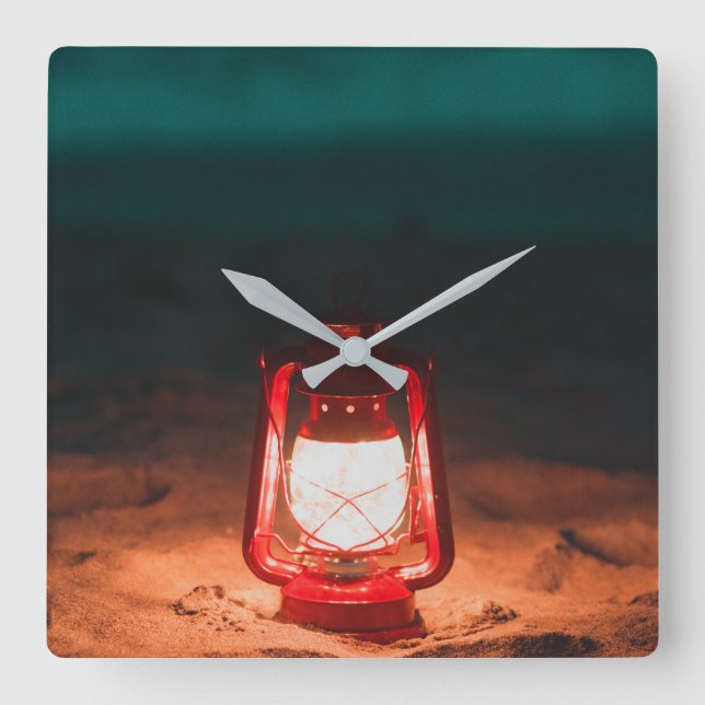 Oljetyp Fyrkantig Klocka (Framsida)