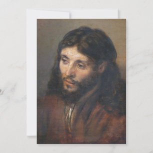 Oljeundersökning av Kristus av Rembrandt Julkort