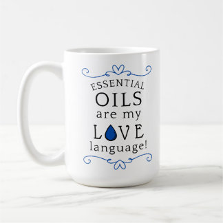 Oljor Är Mitt Kärleksspråk Mugg Navy/Blå