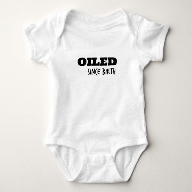 Oljt efter födelsebodysuit t-shirt (Framsida)