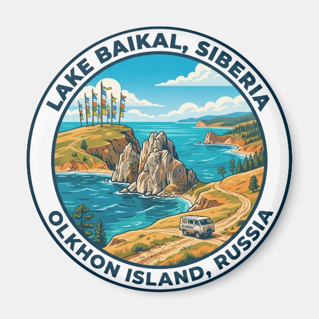 Olkhon Island Ryssland Magnet (Framsidan)