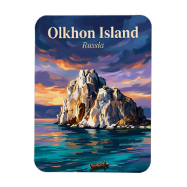 Olkhonön ön Ryssland Magnet