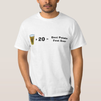 ölkopp, x         =, 20, bäst potatisFest någonsin Tee Shirt