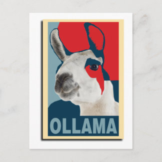 Ollama Obama - vykort