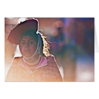 Ollantaytambo flicka OBS kort