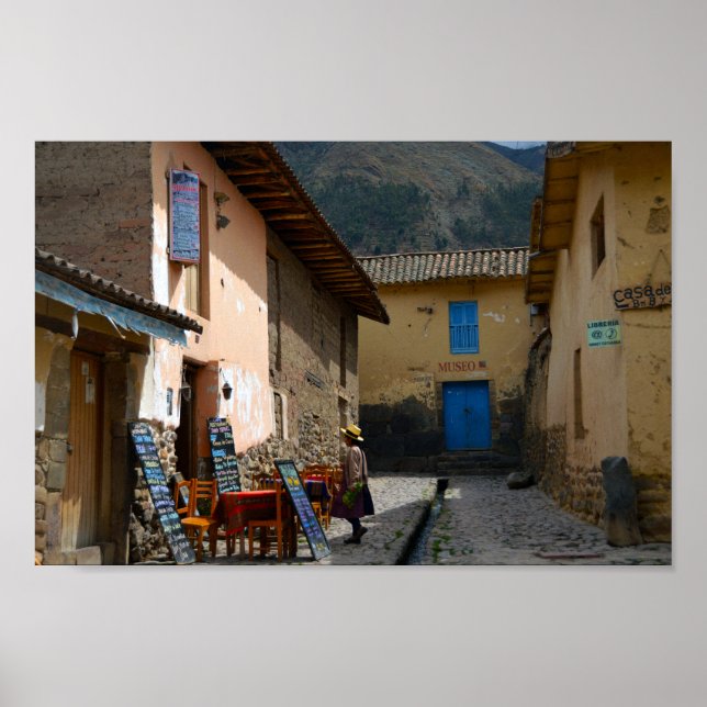 Ollantaytambo, Peru, Museum Street Poster (Framsidan)