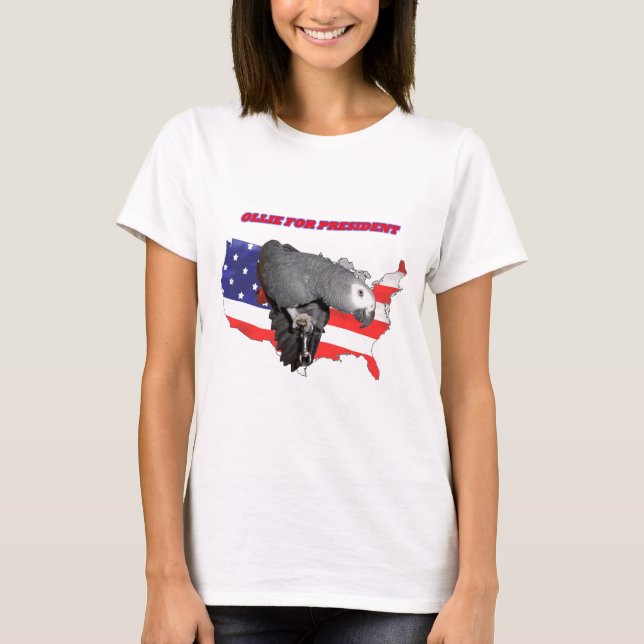 Ollie för president tee shirt (Framsida)