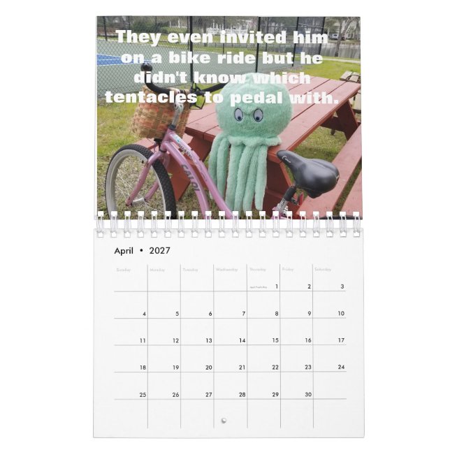 Ollie Octopus Kalender (Apr 2027)