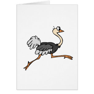 Ollie Ostrich Hälsningskort