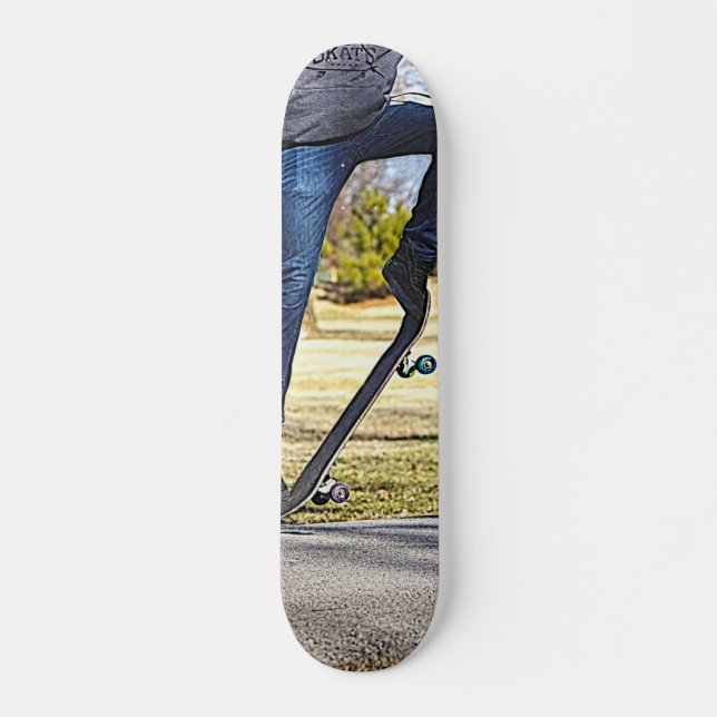 Ollie Painterly Mini Skateboard Bräda 18,5 Cm (Framsida)