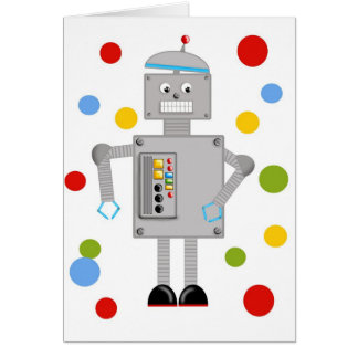 Ollie roboten hälsningskort