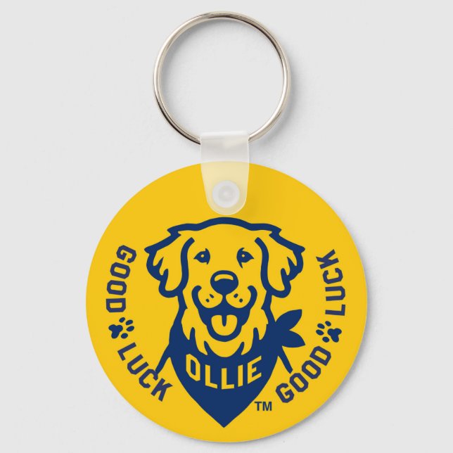 Ollie the Lucky Hund Keychain Nyckelring (Framsida)