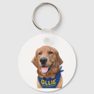 Ollie the Lucky Hund Photo Keychain Nyckelring