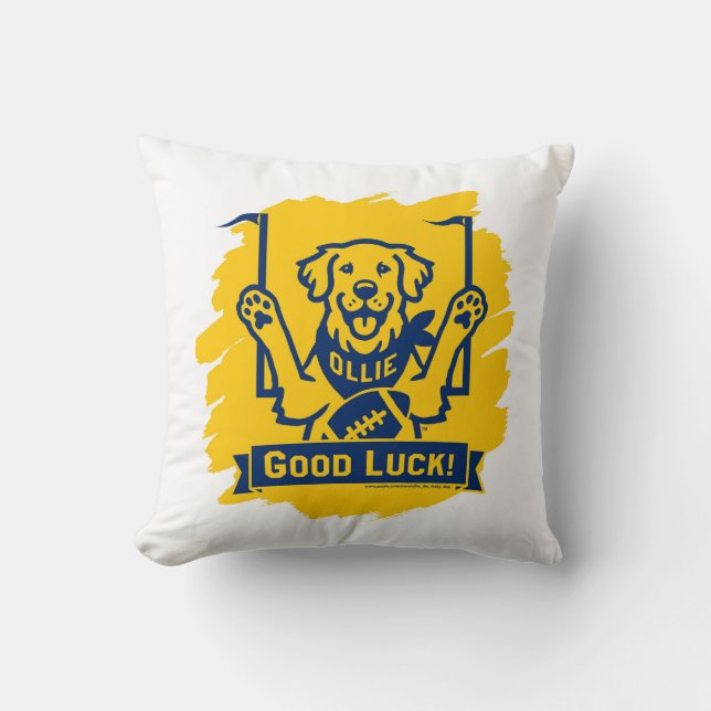 Ollie the Lucky Hund Pillow Kudde (Framsida)