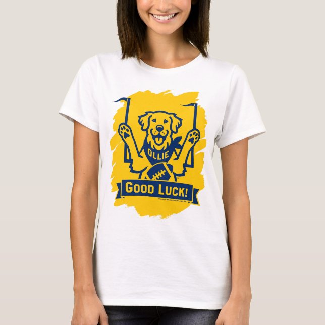 Ollie the Lucky Hund Women's T-Shirt (Framsida)