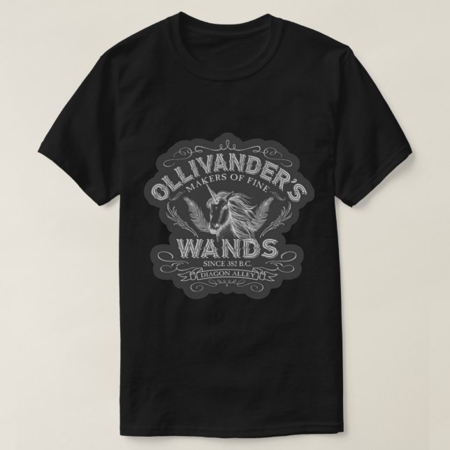Ollivanders Trollspö Sticker.png T Shirt (Design framsida)