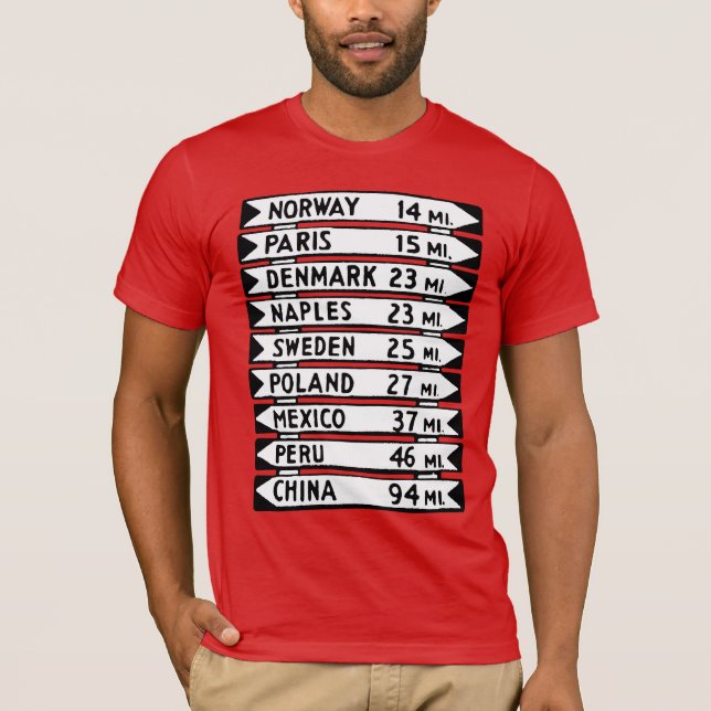 Ol'Maine Signpost T Shirt (Framsida)