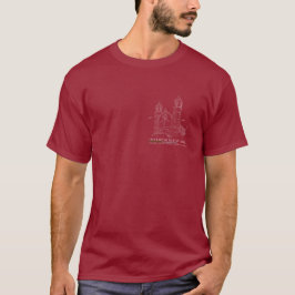 OLMC Line-Logotyp (över. 2) Manar-Shirt Maroon T Shirt