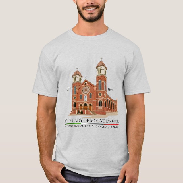 OLMC Logotyp Manar-Shirt Ash T Shirt (Framsida)