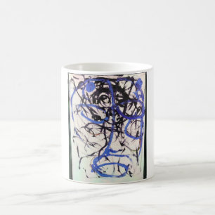 Olmec Head Abstrakt Jeff Hankamer Artjunkhaus Art Kaffemugg