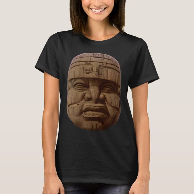 Olmec Head T Shirt (Framsida)