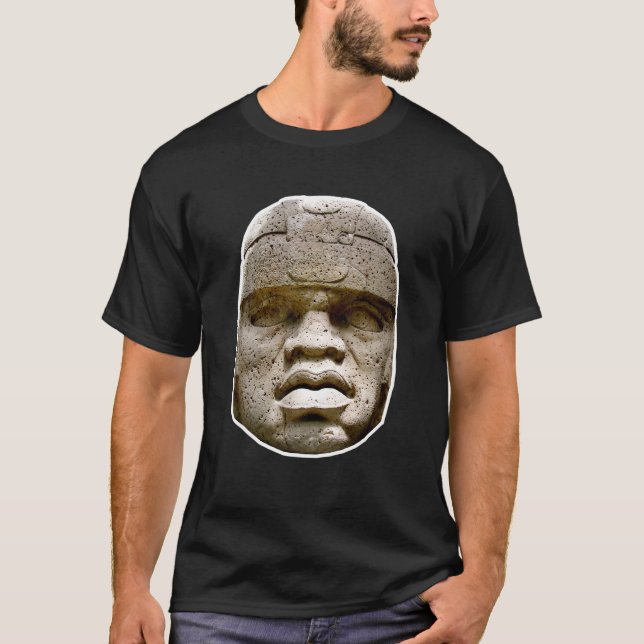 Olmec Statue Shirt - Gömt historik - Goo T (Framsida)