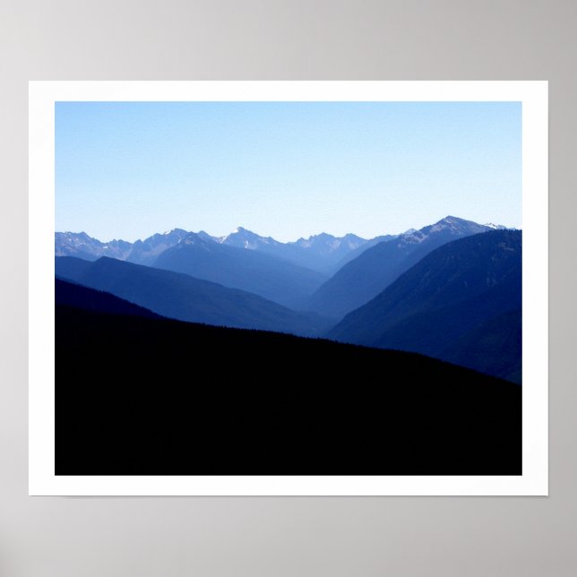 OLMPIC NATL PARK-Washington-Blue Mts. Poster (Framsidan)