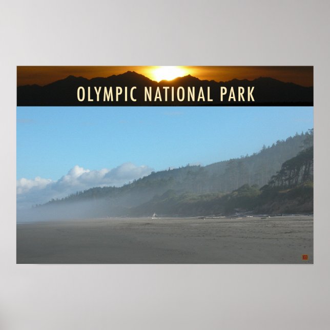 OLMPIC NATL PARK-Washington-Kalaloch- Poster (Framsidan)