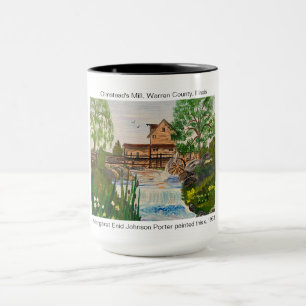 Olmstead's Mill, Warren County, IL c. 1983 MEJP Mugg