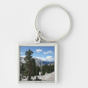 Olmsted Point III i Yosemite National Park Fyrkantig Silverfärgad Nyckelring