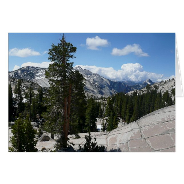Olmsted Point III i Yosemite National Park Hälsningskort (Framsidan Horizontal)