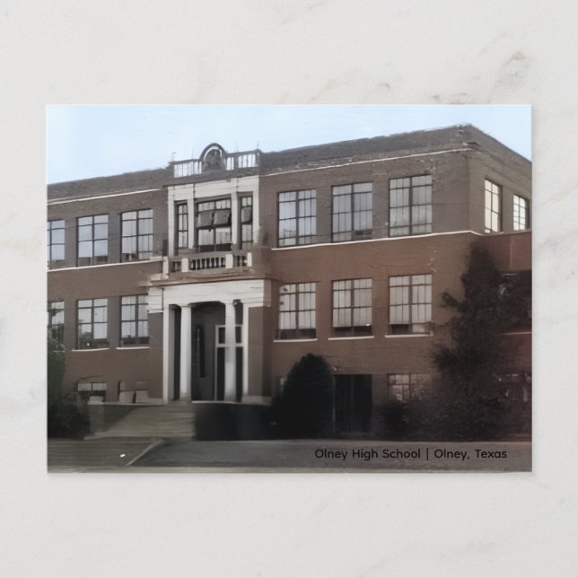 Olney High School  Vykort (Framsida)