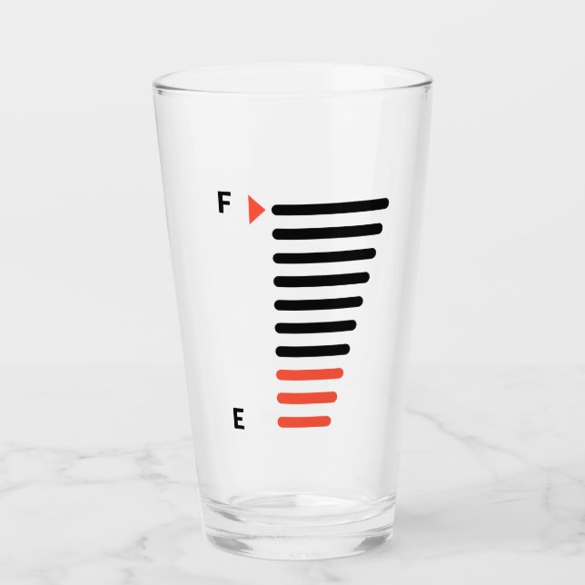 Ölnivå för ditt ölglas glaskopp (Framsida)