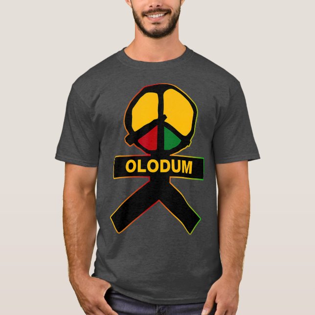 OLODUM Beat It Piano Peace Anti Krig T Shirt (Framsida)