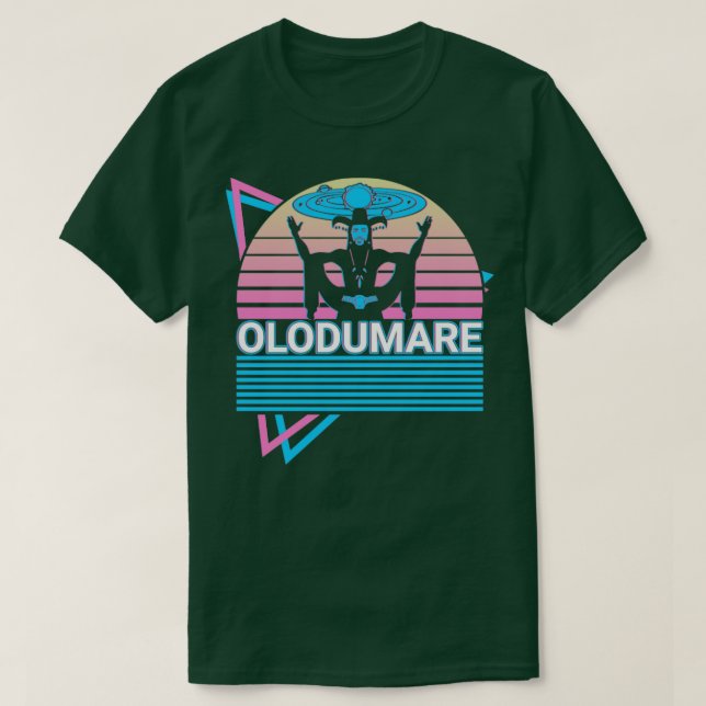 Olodumare Orisha African Gudom Yoruba Religion Ret T Shirt (Design framsida)