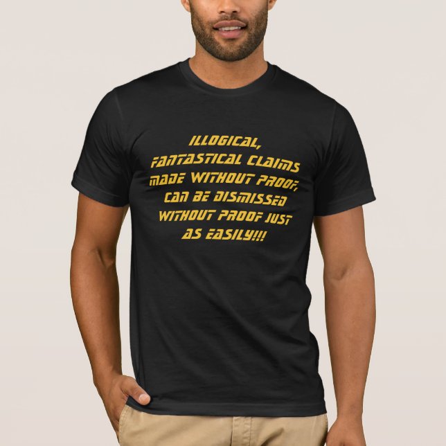 Ologiskt fordrar dräkt tee shirt (Framsida)