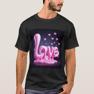 olografiskt 3D-bestrålat hjärta T Shirt