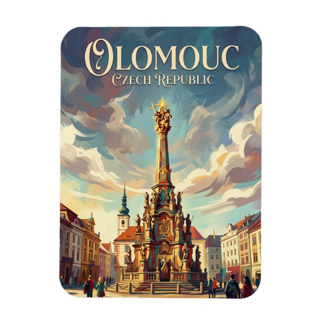 Olomouc Tjeckien Magnet (Vertikal)