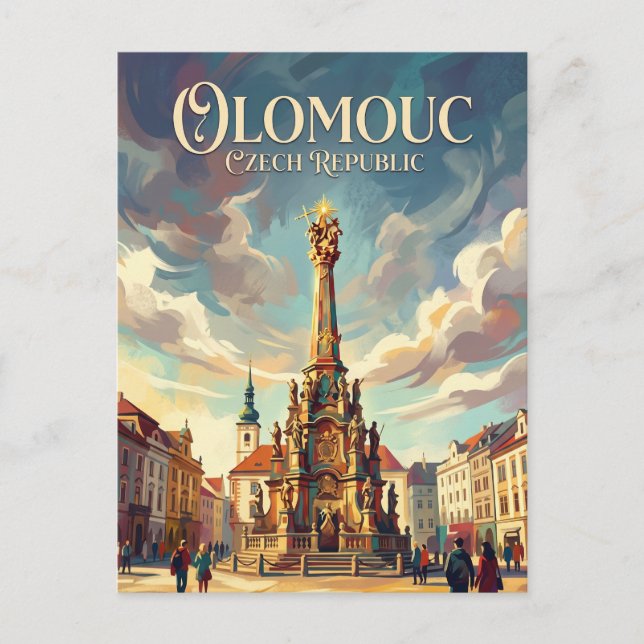 Olomouc Tjeckien Vykort (Framsida)