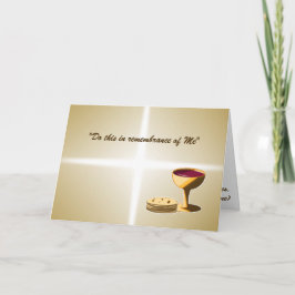 Olossat bröd och Vin den sista leveransen Påsk Kort