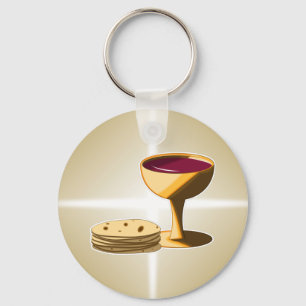 Olossat bröd och Vin den sista leveransen Påsk Nyckelring