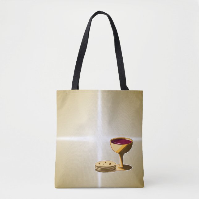 Olossat bröd och Vin den sista leveransen Påsk Tygkasse (Framsida)