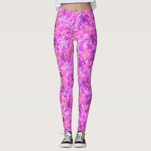 Olowalu Hibiscus Hawaiian Camo Blommigt Leggings