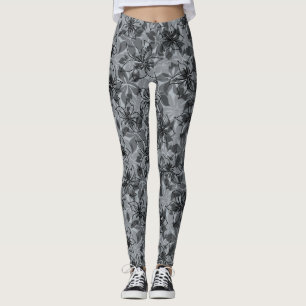 Olowalu Hibiscus Hawaiian Camo Blommigt Leggings