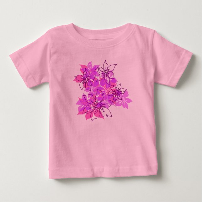 Olowalu Hibiscus Hawaiian Camo Tropical Tee Shirt (Framsida)