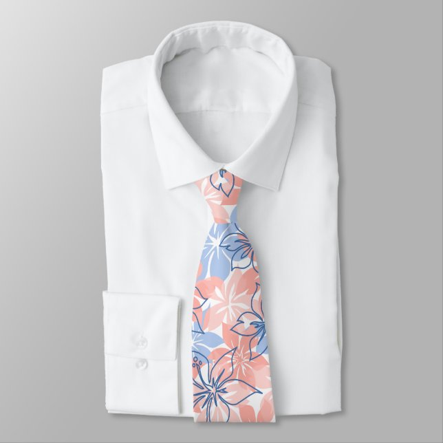 Olowalu Hibiscus Hawaiian Kamouflage - Coral Slips (Bunden)