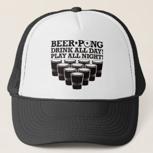 ÖlPong drink all daglek all natt - svart Truckerkeps