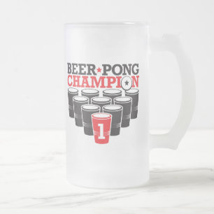 ÖlPong mästare Frostat Ölglas